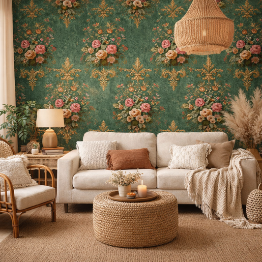 Rosehaven Damask Seamless Pattern
