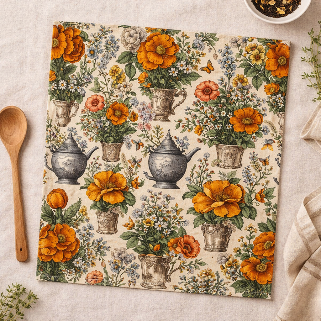 Victorian Botanica Seamless Pattern