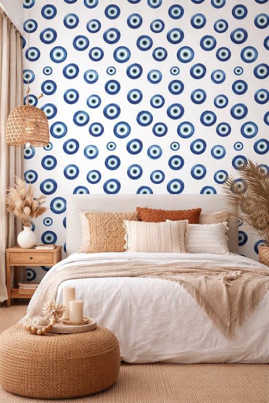 Blue Nazar Seamless Pattern