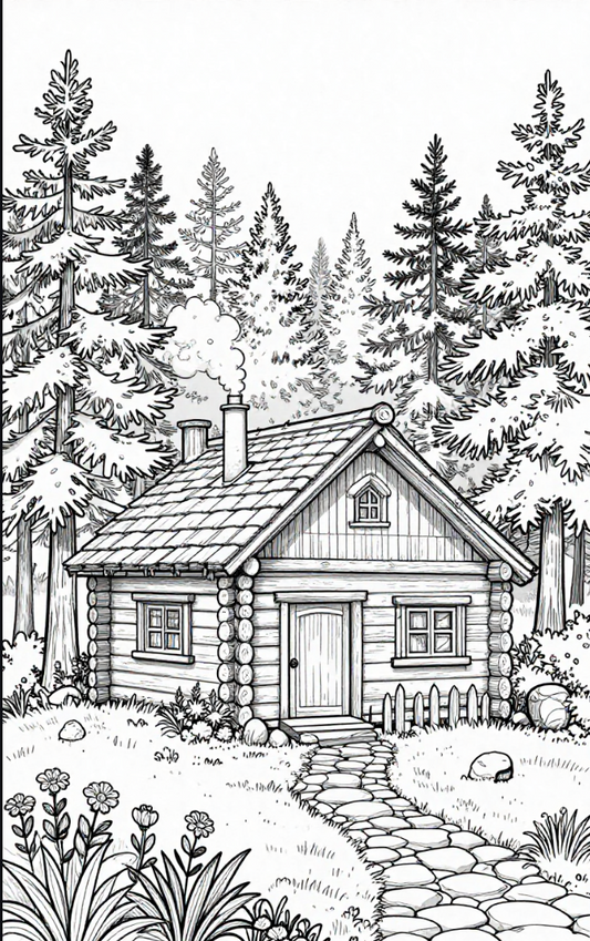 Nature Escape: A Coloring Adventure | 50 Coloring Pages | Digital PDF Download | A4