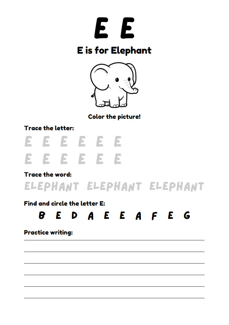 My Alphabet Workbook (A4 & A5)