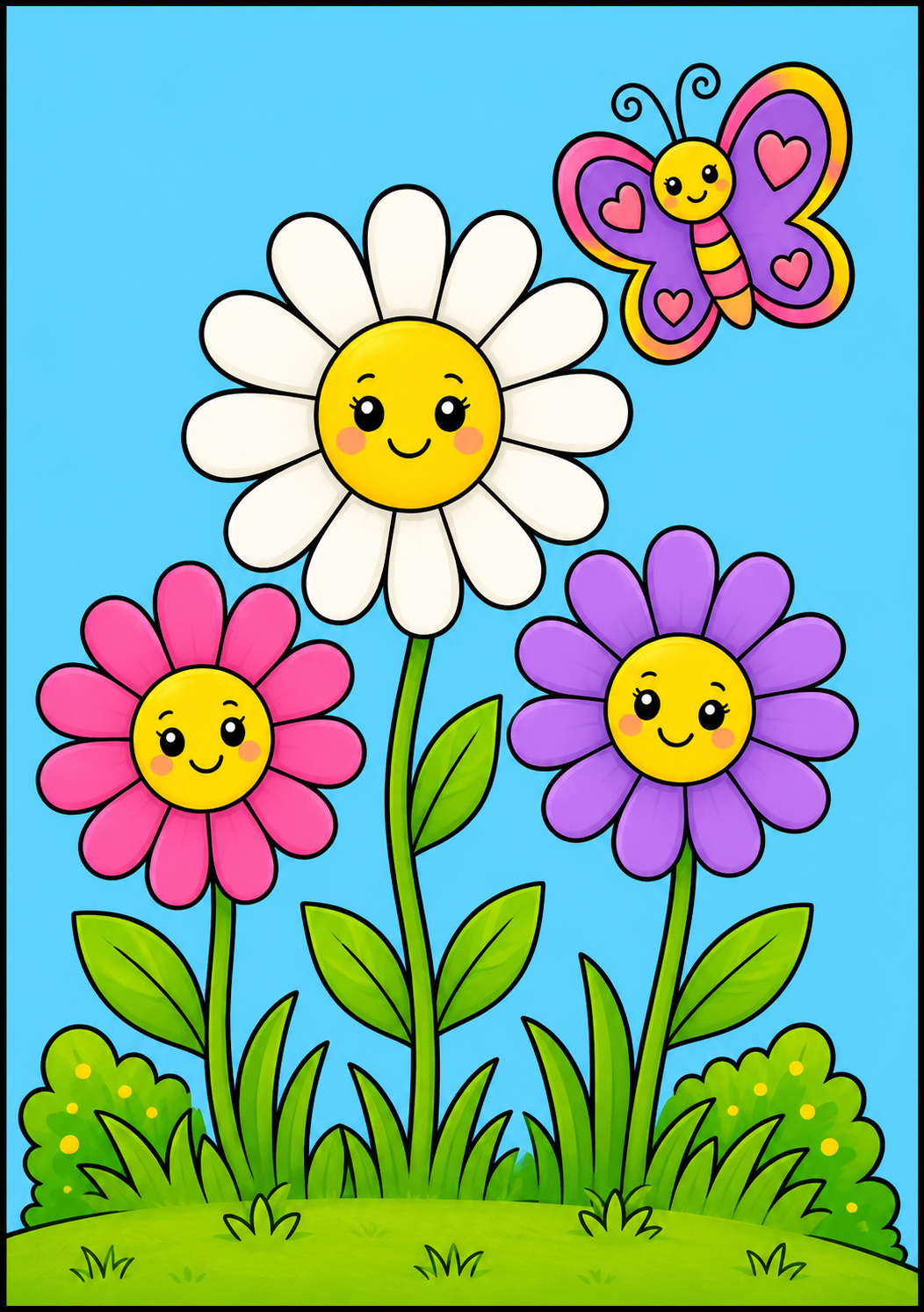 Flower Garden Coloring Book