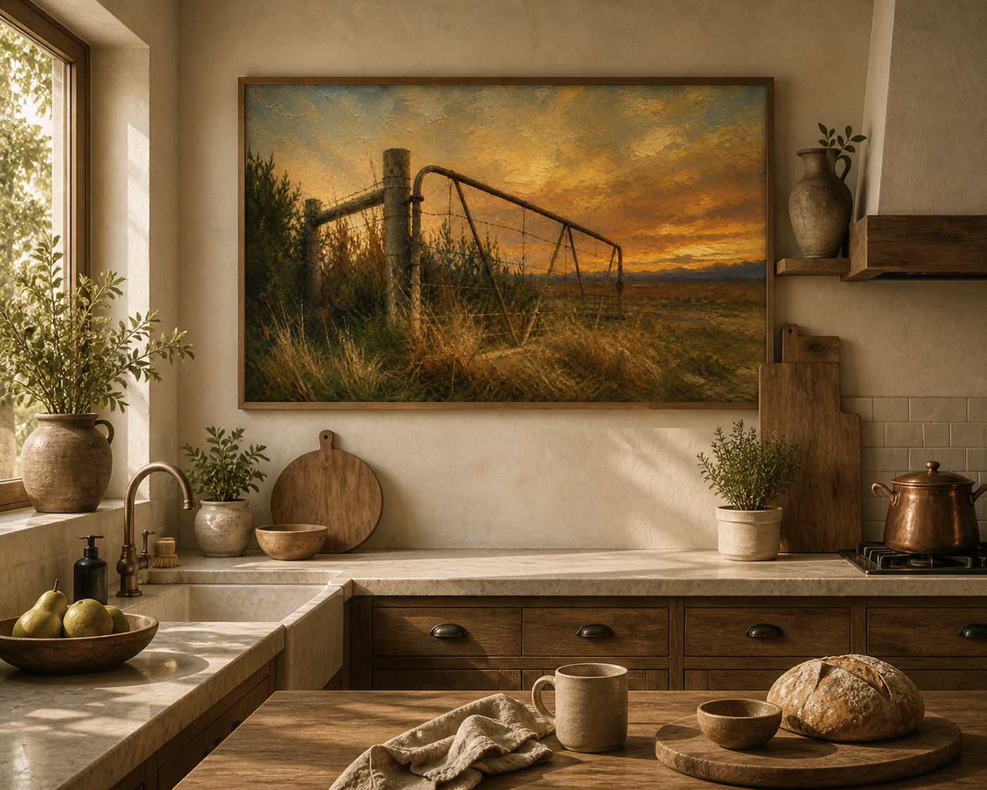 Where the Day Lets Go – Large Landscape Printable Wall Art (A0 118×84 cm) | Instant Download | Calm Sunset Nature Decor