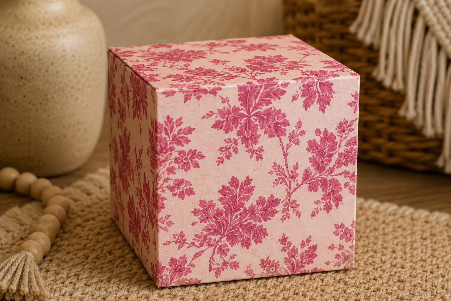 Pink Floral Gift Box Templates Bundle (14 Designs) | Printable A4 & A3 DIY Packaging