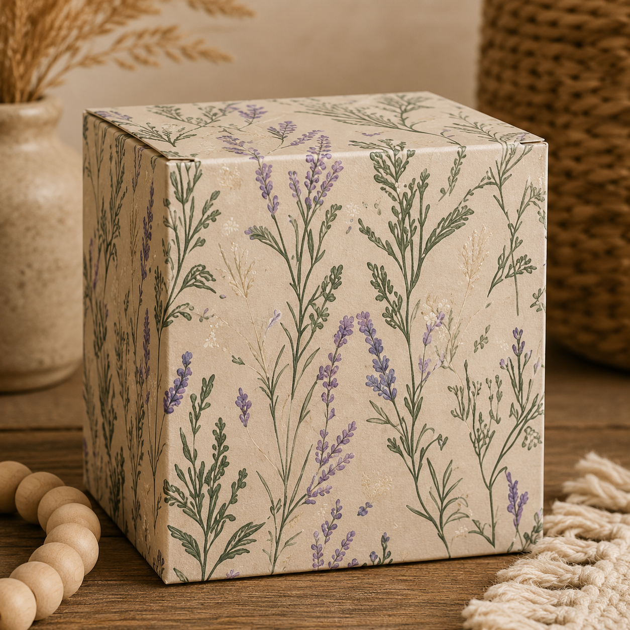 Botanical Gift Box Template Bundle (14 Designs) | Printable A4 & A3 Folding Box | Vintage Floral Packaging Set