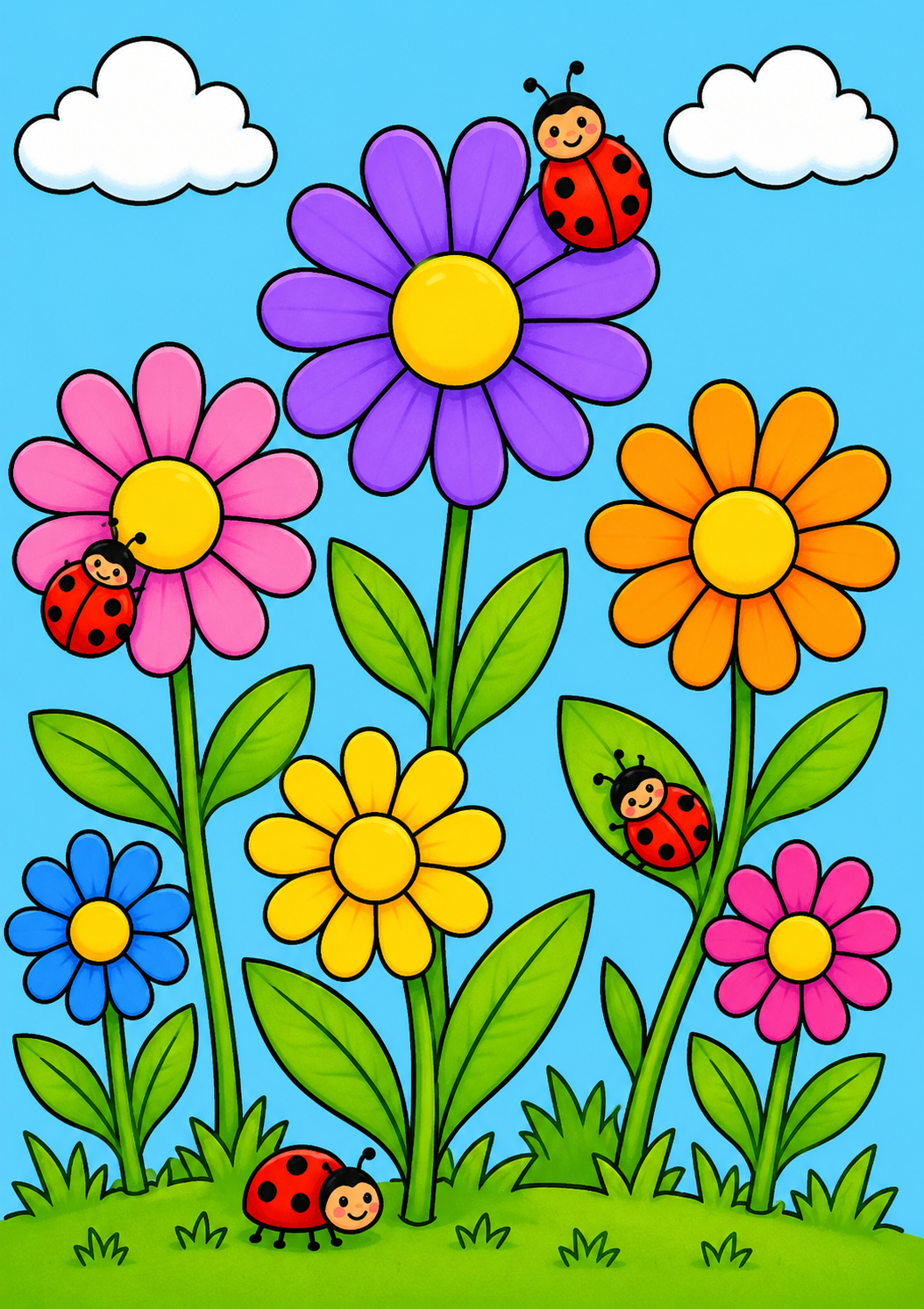 Flower Garden Coloring Book