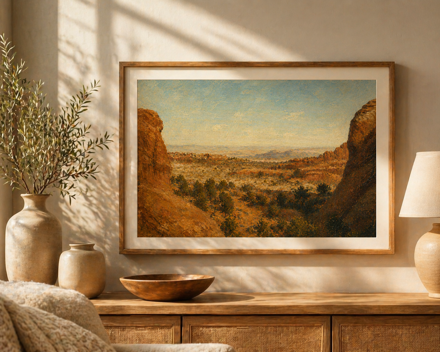 Where Time Slows Down – Desert Landscape Printable Wall Art| 39x25.4 cm
