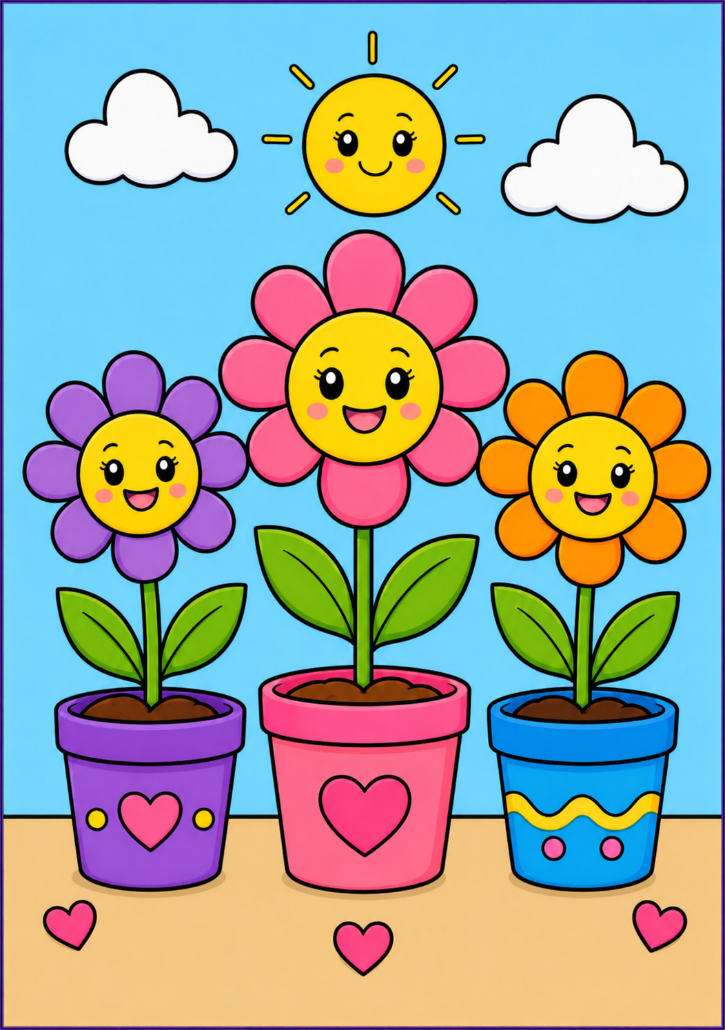Flower Garden Coloring Book