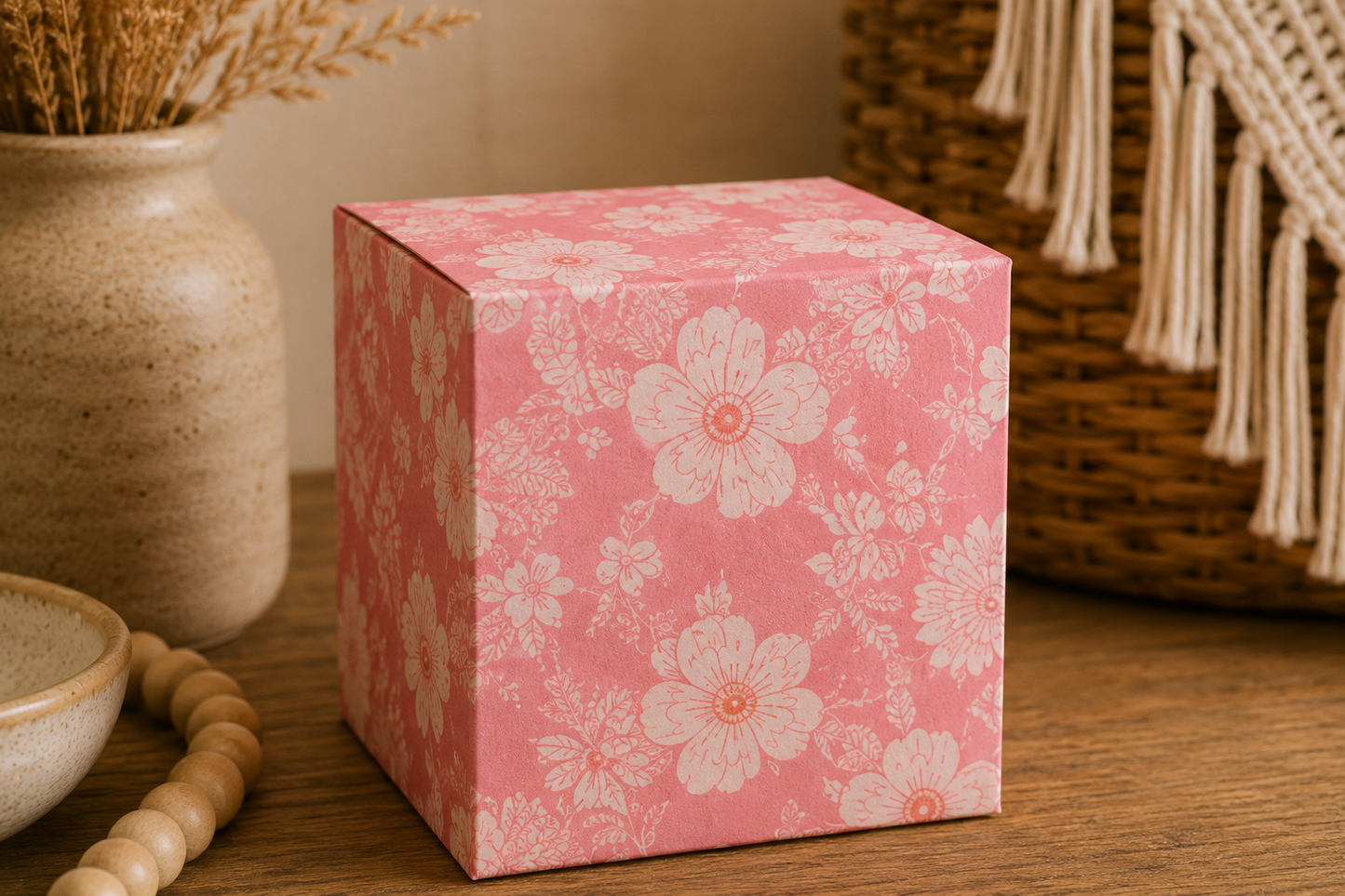Pink Floral Gift Box Templates Bundle (14 Designs) | Printable A4 & A3 DIY Packaging