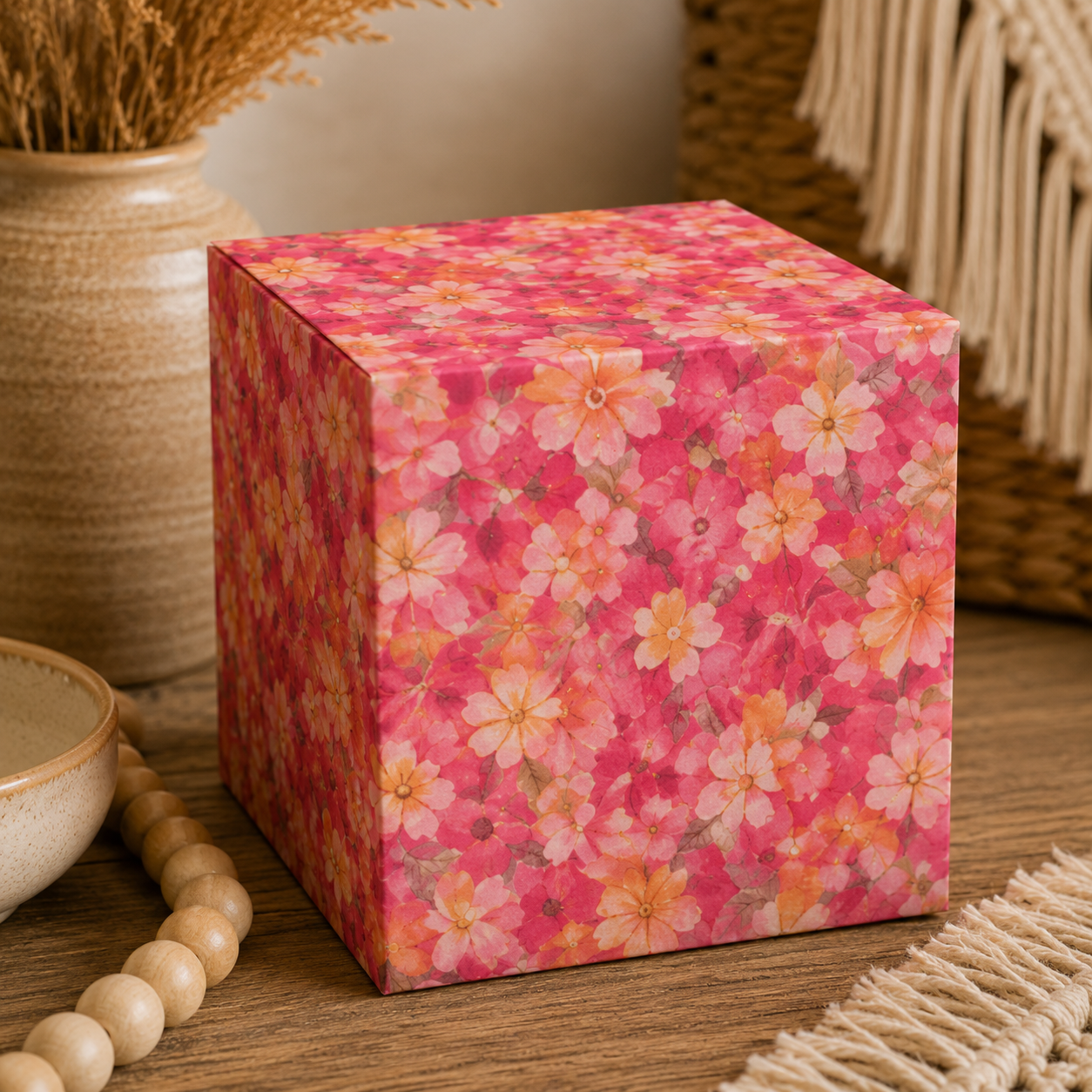 Pink Floral Gift Box Templates Bundle (14 Designs) | Printable A4 & A3 DIY Packaging