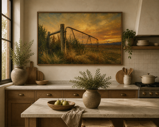 Where the Day Lets Go – Large Landscape Printable Wall Art (A0 118×84 cm) | Instant Download | Calm Sunset Nature Decor
