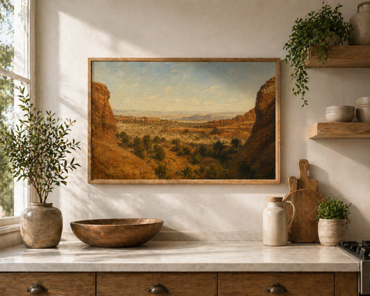 Where Time Slows Down – Desert Landscape Printable Wall Art| 39x25.4 cm