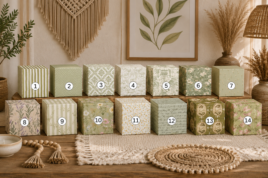 Botanical Gift Box Template Bundle (14 Designs) | Printable A4 & A3 Folding Box | Vintage Floral Packaging Set