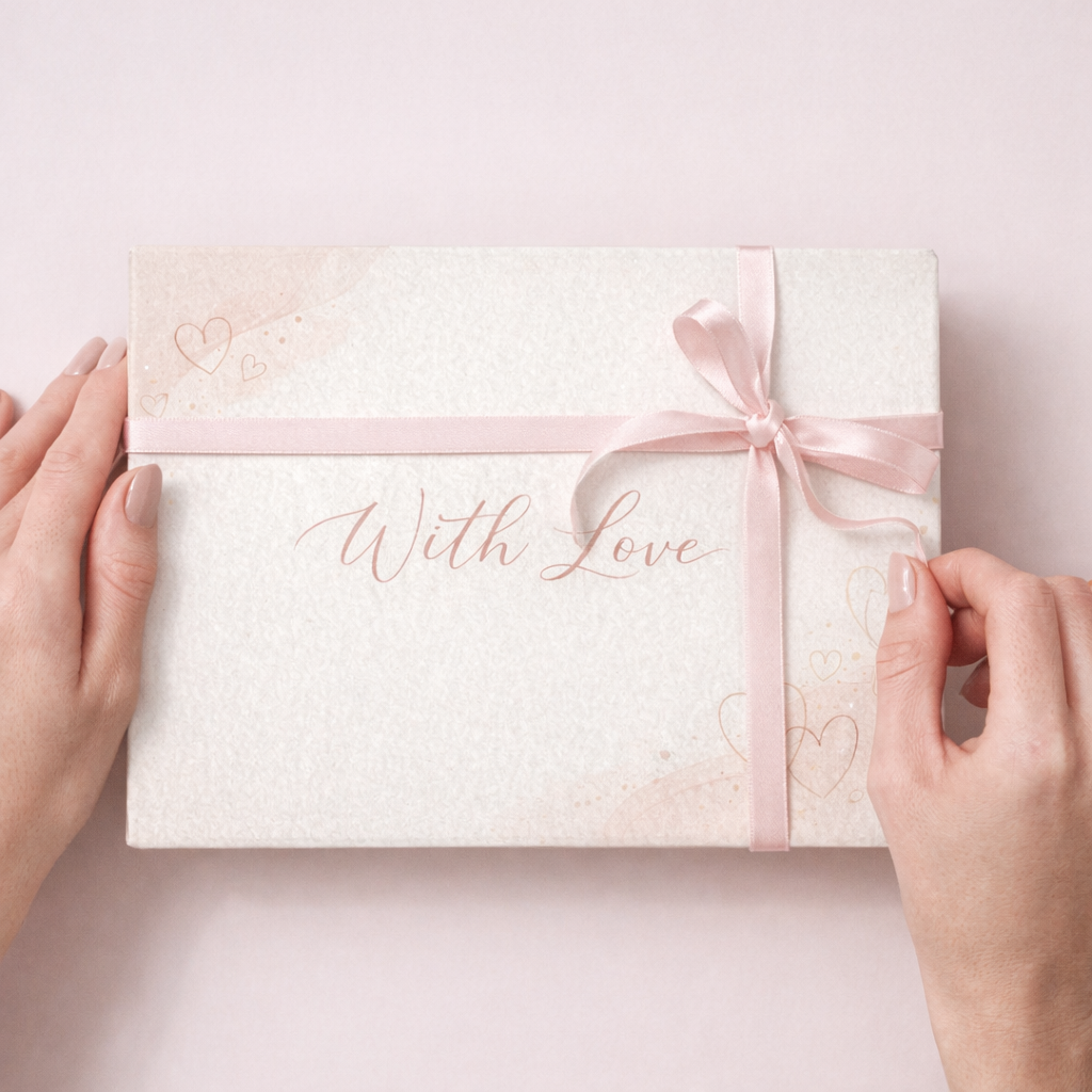 Minimalist Valentine’s Card with Love – Printable Card