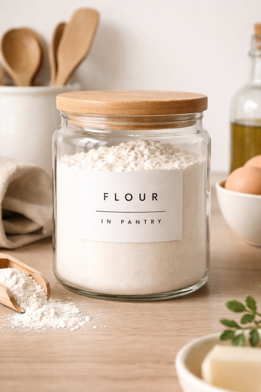 112 Pantry Labels Printable | Minimal Kitchen Organization Set