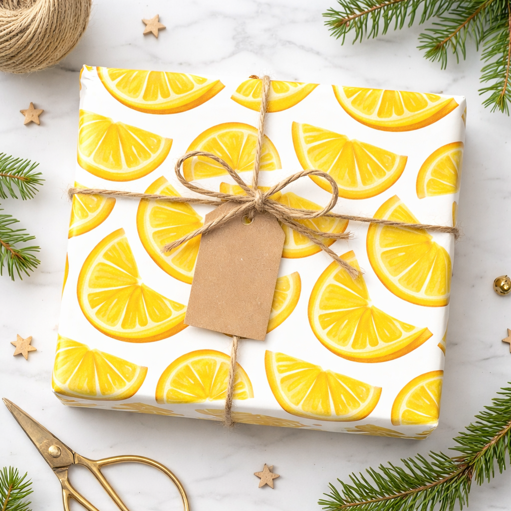Golden Zest Seamless Pattern