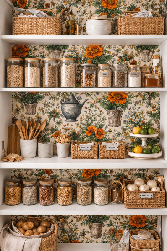 Victorian Botanica Seamless Pattern