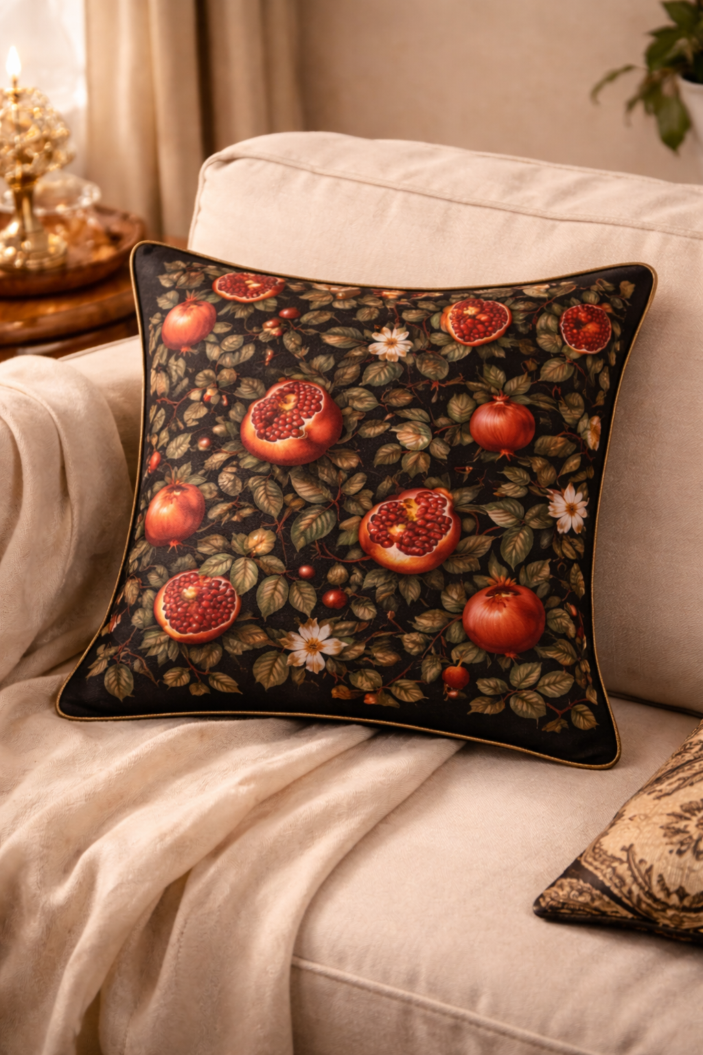 Gilded Grove Seamless Pattern