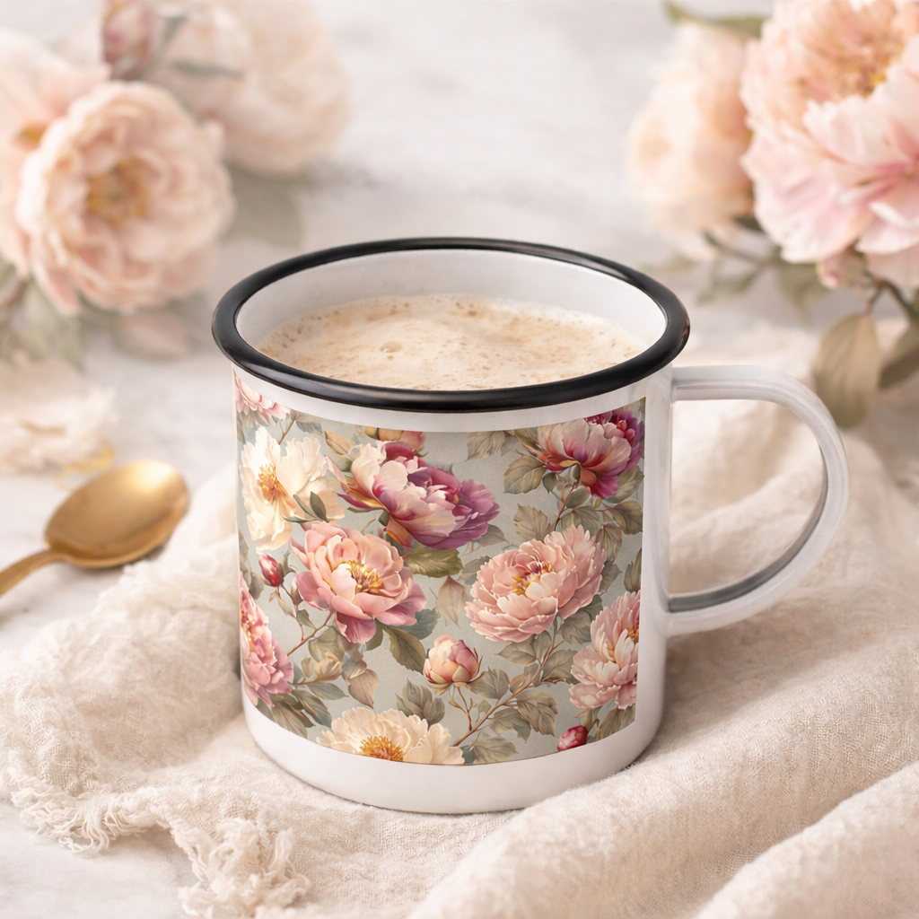 Antique Peony Seamless Pattern
