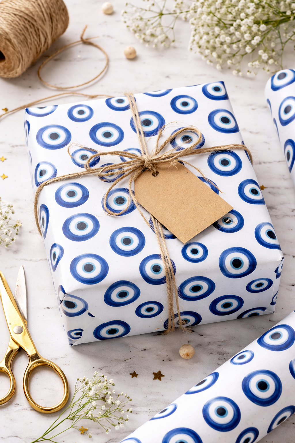 Blue Nazar Seamless Pattern