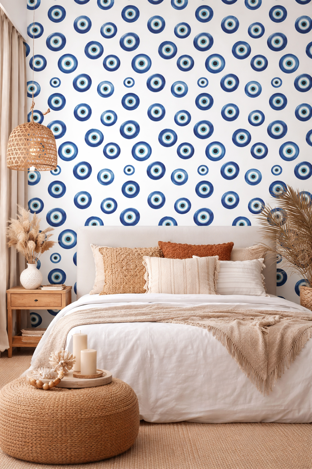 Blue Nazar Seamless Pattern