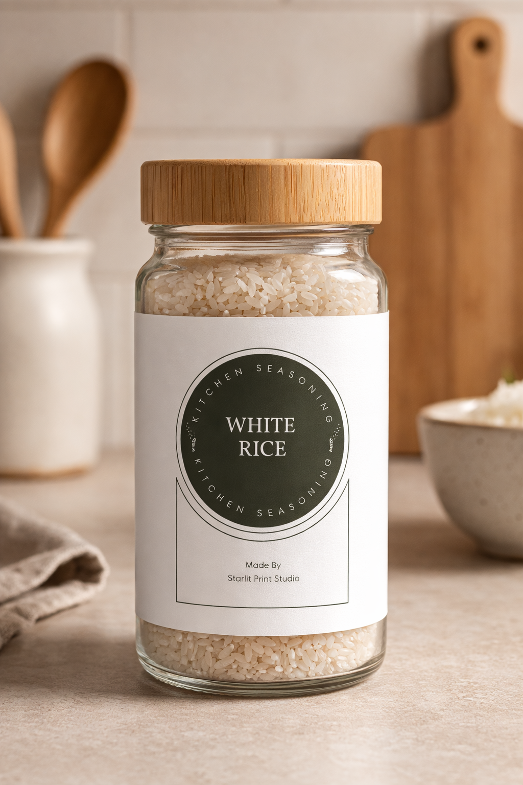 40 Kitchen Seasoning Labels - Canva Template