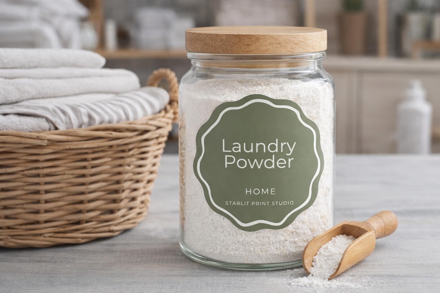 Botanical Home Organization Labels – 50 Label Set-Canva Template