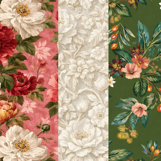 Estate Garden Collection Seamless Patterns