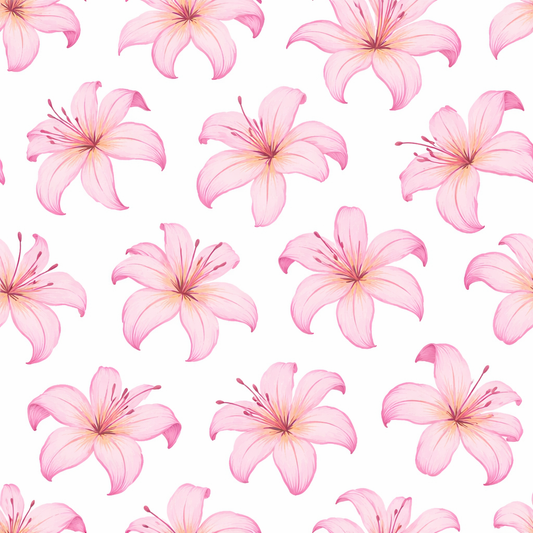 Lily Whisper Seamless Pattern