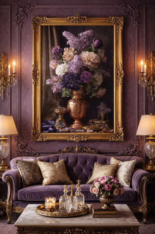 Luxury Baroque Collection – 5 Printable Wall Art Set