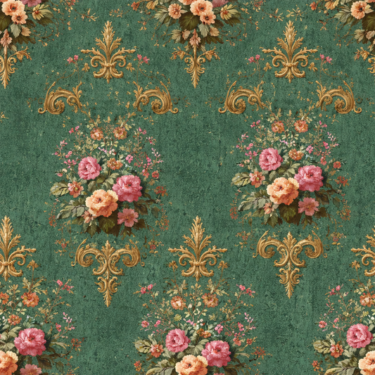 Rosehaven Damask Seamless Pattern