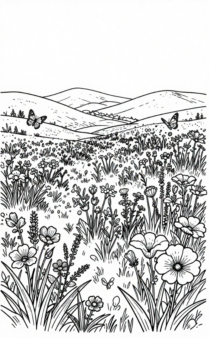 Nature Escape: A Coloring Adventure | 50 Coloring Pages | Digital PDF Download | A4