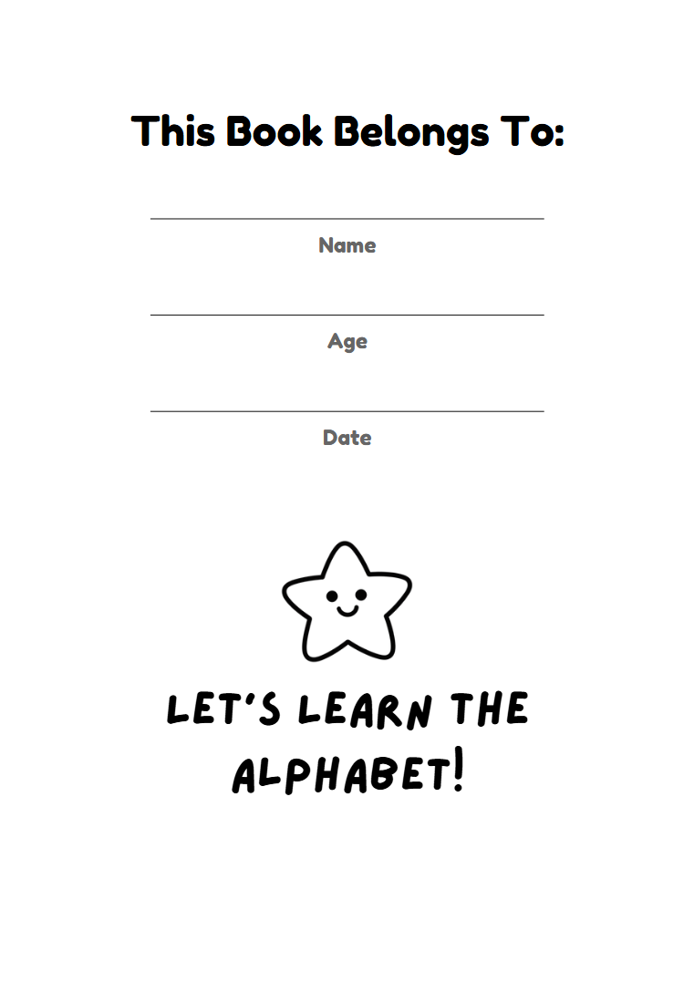 My Alphabet Workbook (A4 & A5)