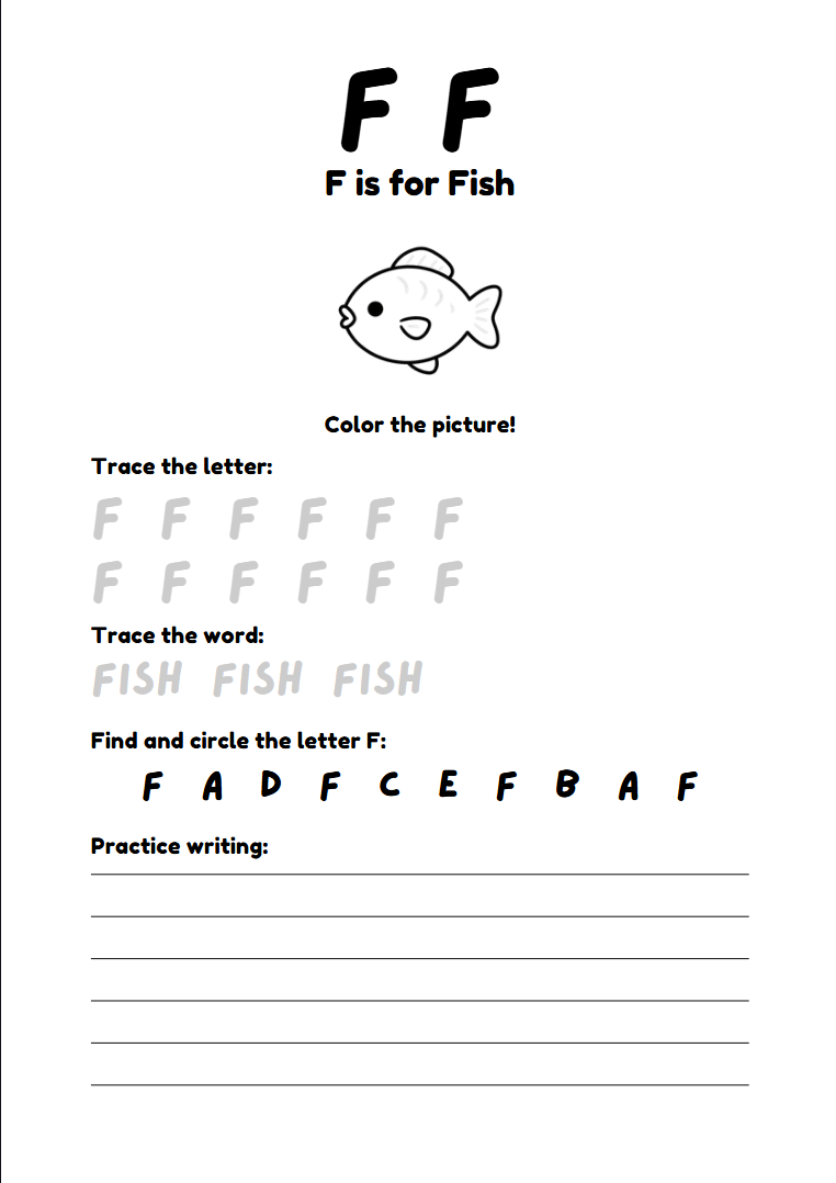 My Alphabet Workbook (A4 & A5)