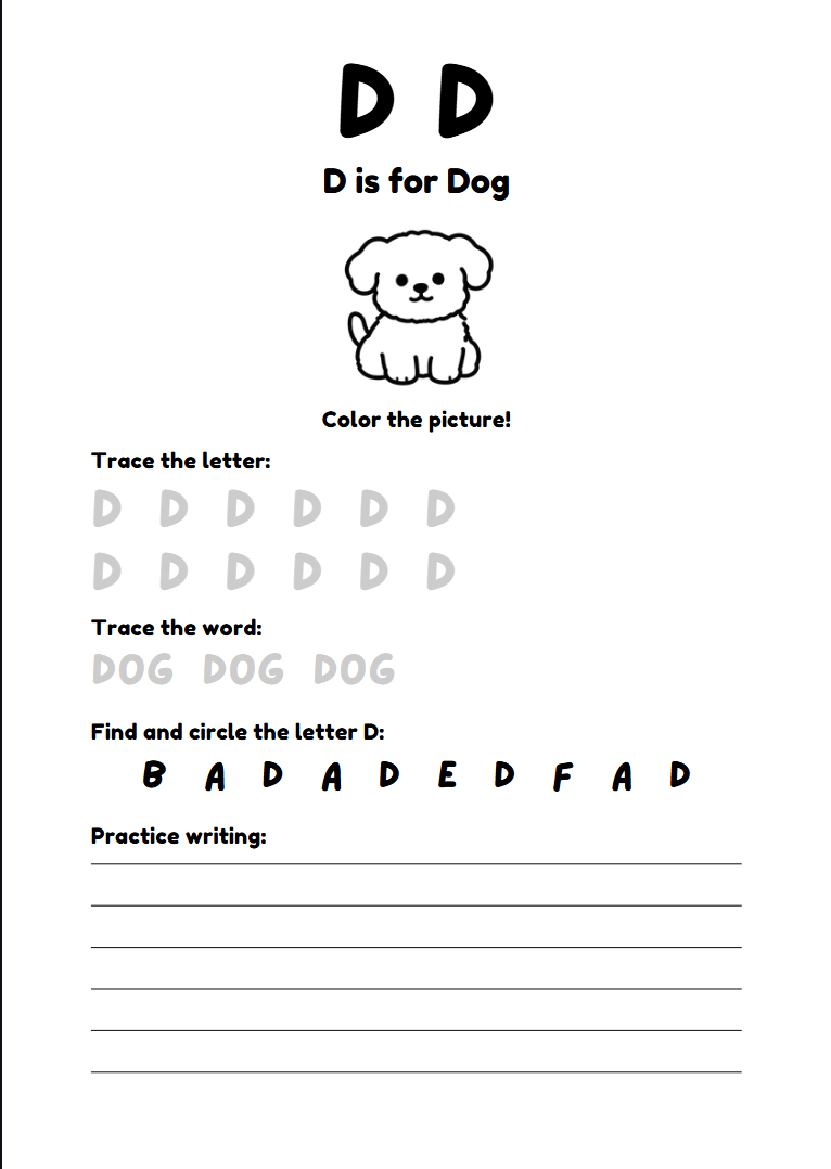 My Alphabet Workbook (A4 & A5)