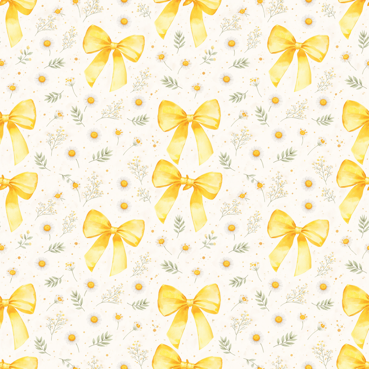 Buttercup Ribbon Seamless Pattern