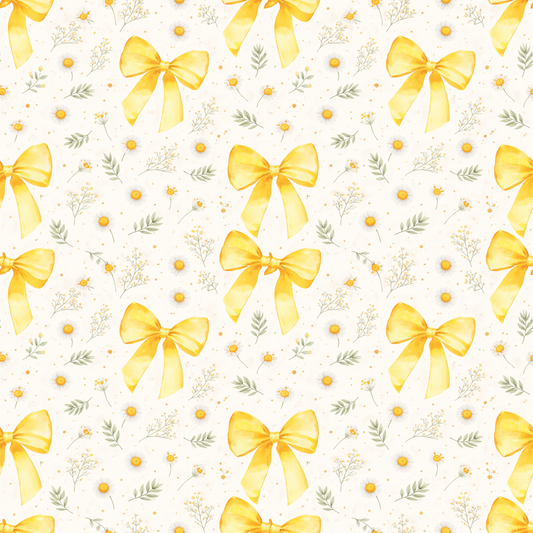 Buttercup Ribbon Seamless Pattern