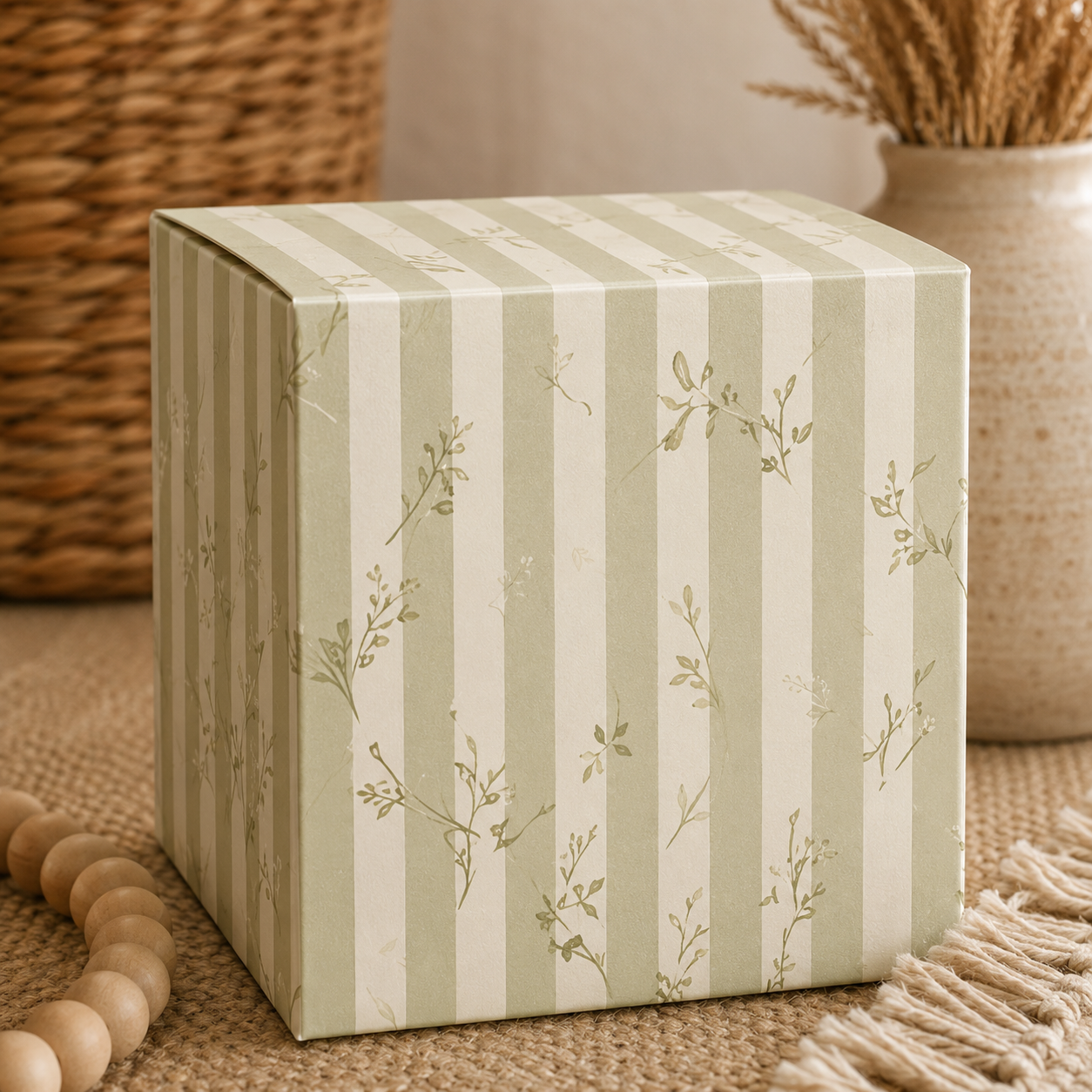 Botanical Gift Box Template Bundle (14 Designs) | Printable A4 & A3 Folding Box | Vintage Floral Packaging Set