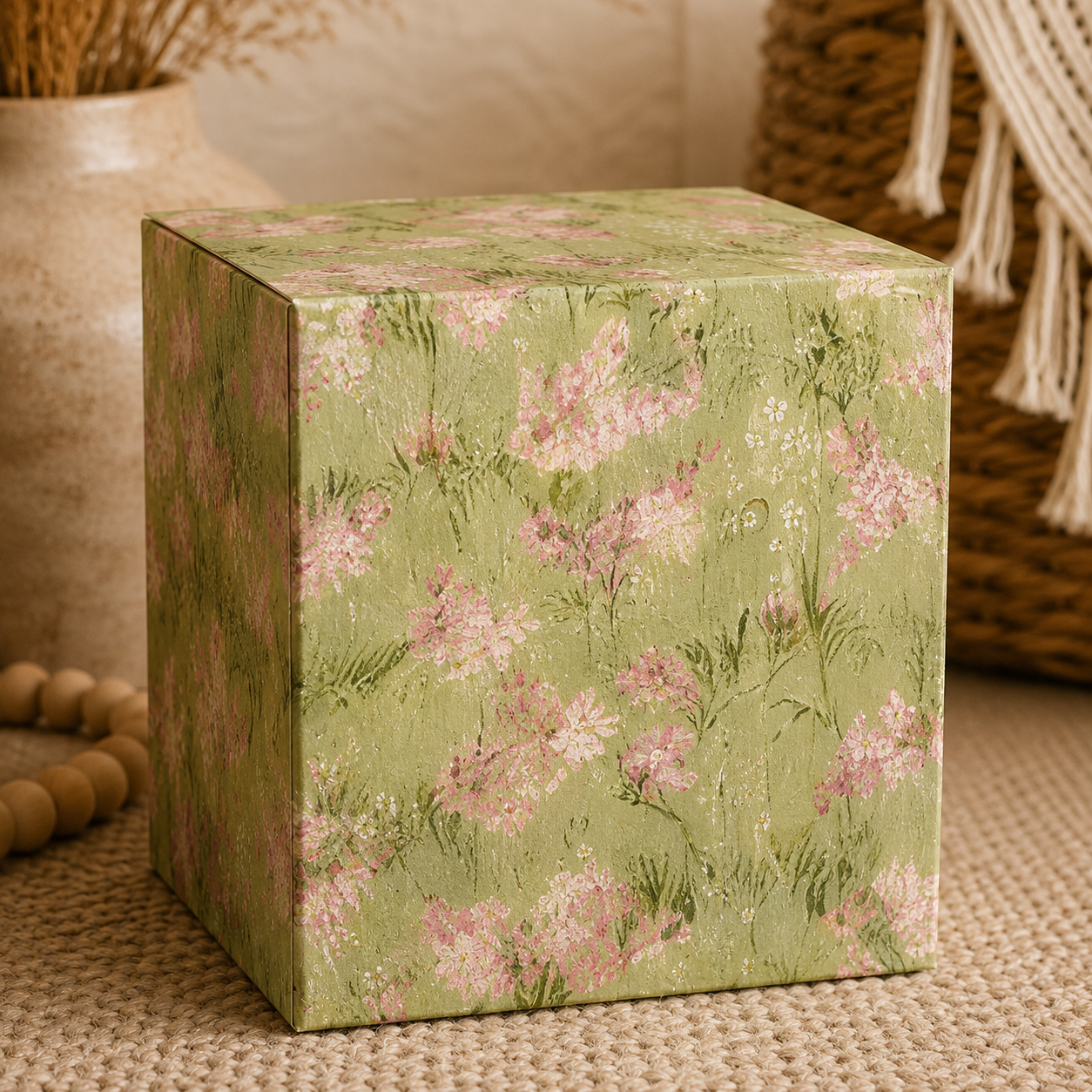 Botanical Gift Box Template Bundle (14 Designs) | Printable A4 & A3 Folding Box | Vintage Floral Packaging Set