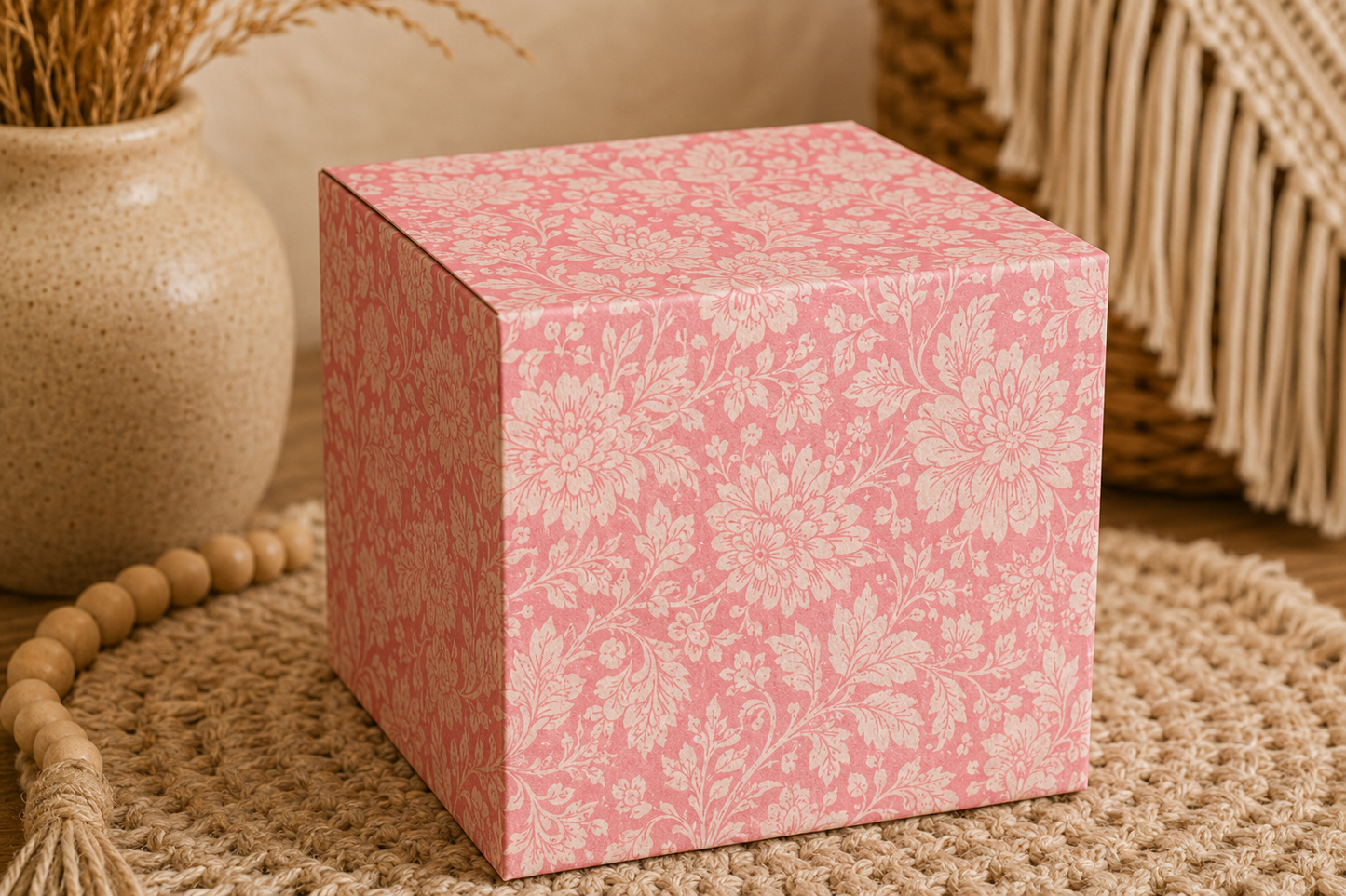 Pink Floral Gift Box Templates Bundle (14 Designs) | Printable A4 & A3 DIY Packaging