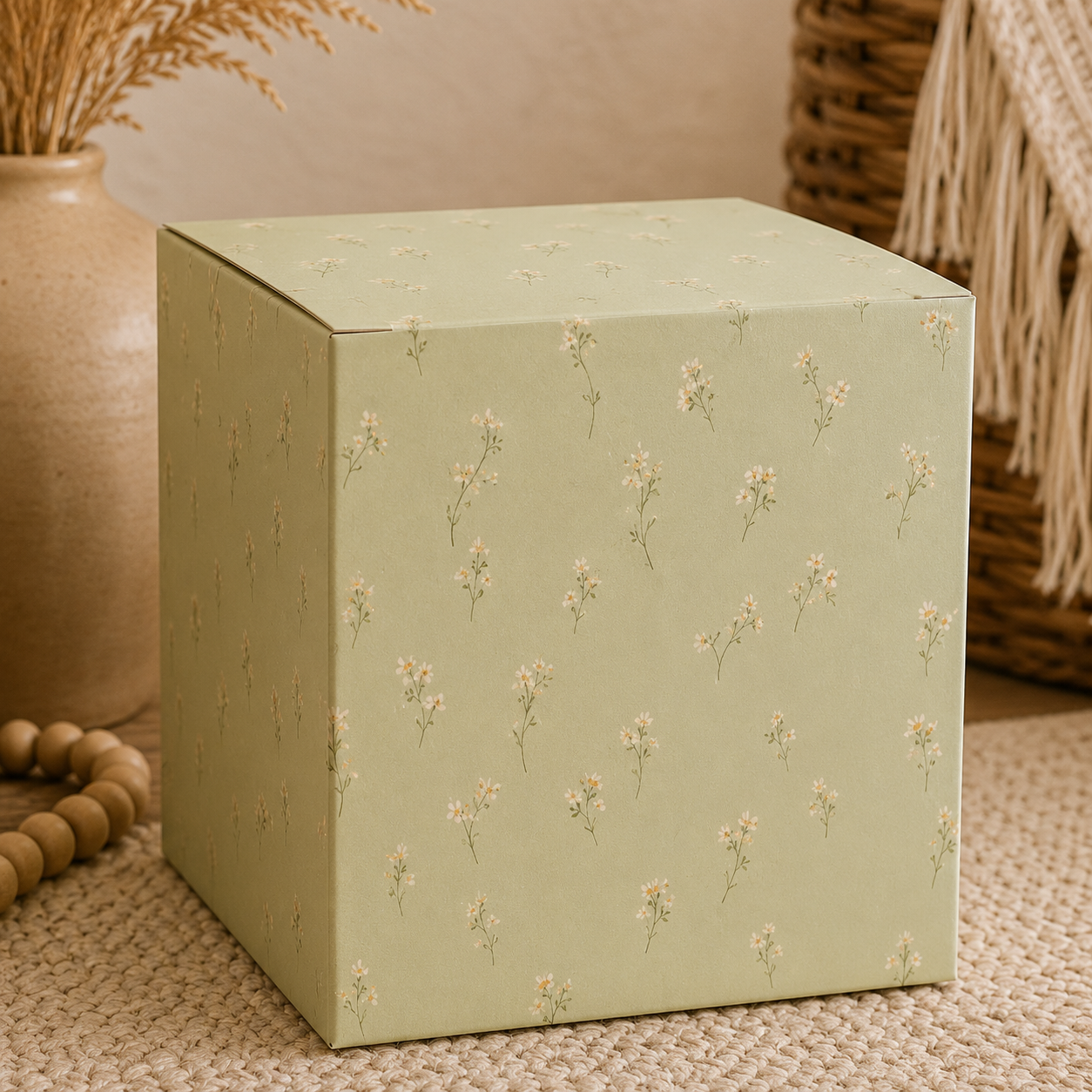 Botanical Gift Box Template Bundle (14 Designs) | Printable A4 & A3 Folding Box | Vintage Floral Packaging Set