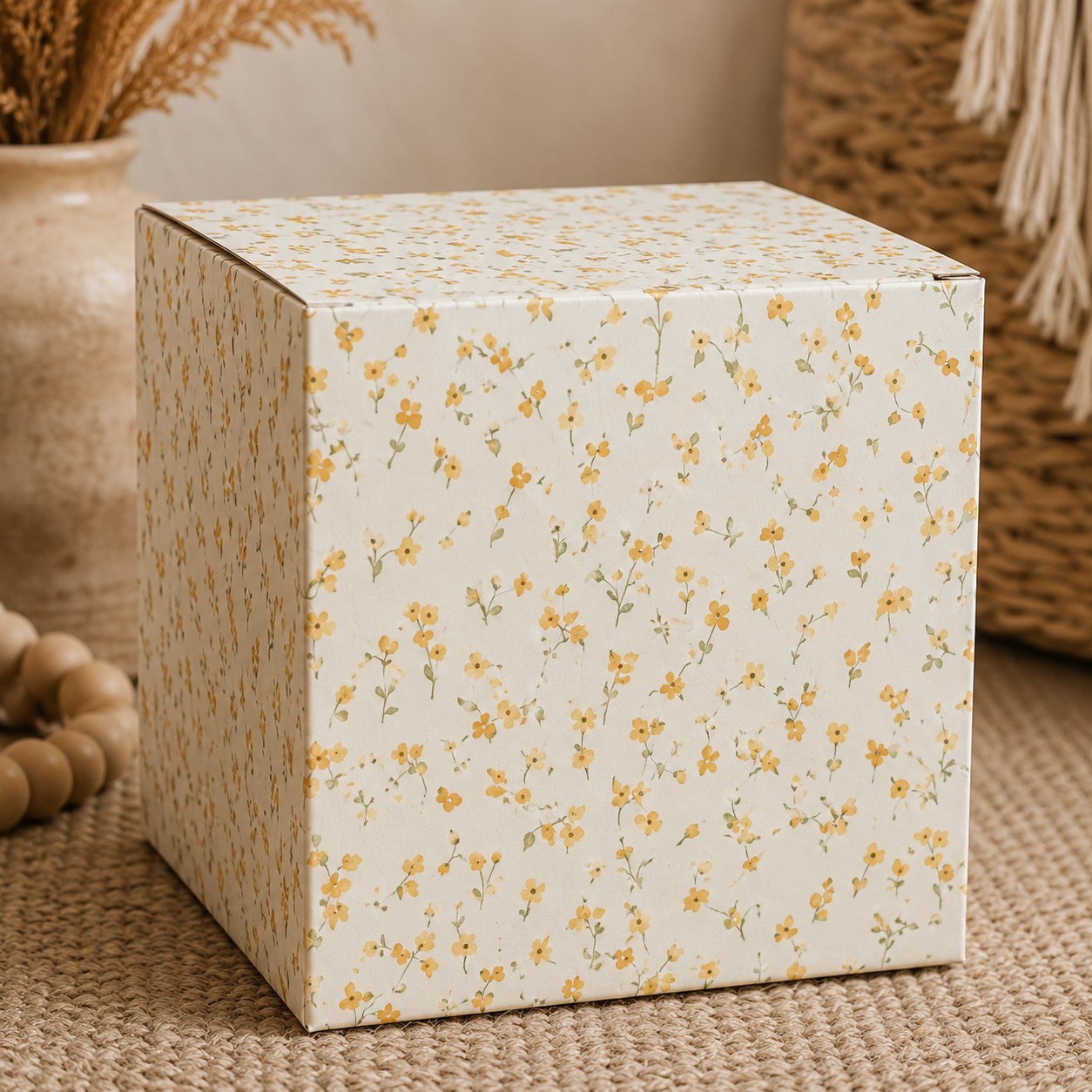 Botanical Gift Box Template Bundle (14 Designs) | Printable A4 & A3 Folding Box | Vintage Floral Packaging Set