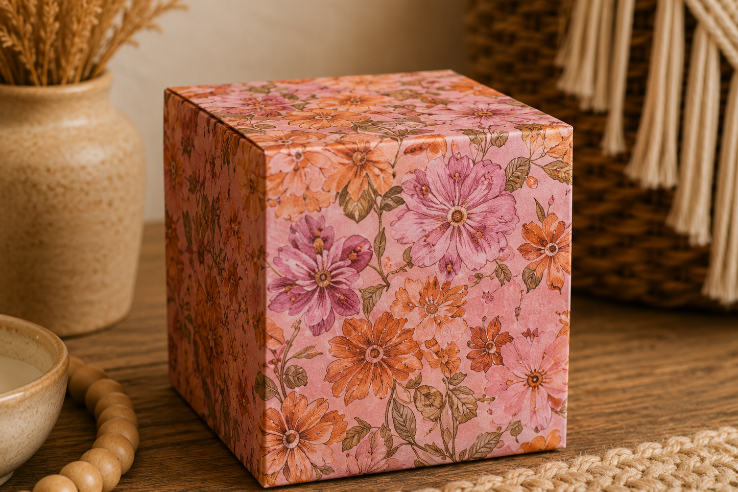 Pink Floral Gift Box Templates Bundle (14 Designs) | Printable A4 & A3 DIY Packaging